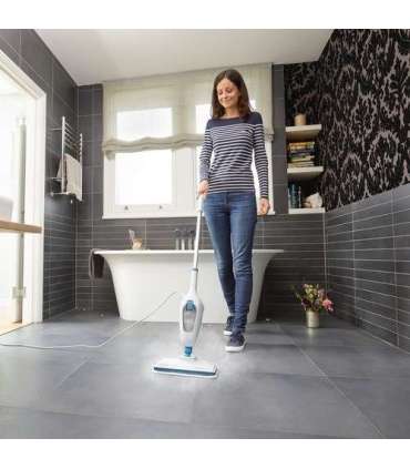 Black & Decker FSMH13E10 steam cleaner 1300 W White