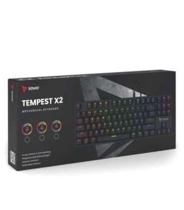 Savio Tempest x2 RGB mechanical keyboard, Outemu BLUE