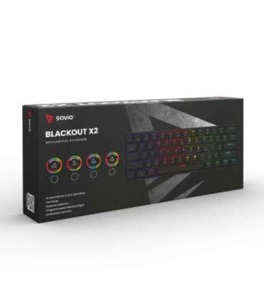 SAVIO BLACKOUT X2 Mechanical Keyboard OUTEMU Blue, Hot Swap