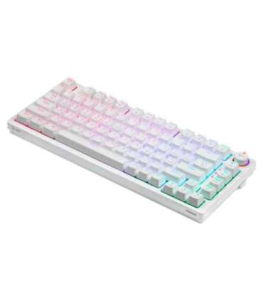 SAVIO PHENIX WHITE Wireless Mechanical Keyboard, Gateron Red Pro, ABS