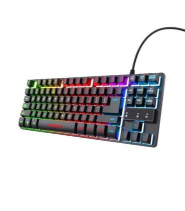 Trust GXT 833 Thado keyboard Gaming USB Dutch Black, Silver