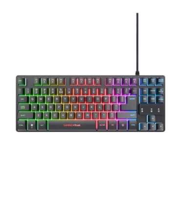 Trust GXT 833 Thado keyboard Gaming USB Dutch Black, Silver