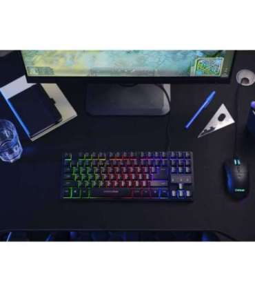 Trust GXT 833 Thado keyboard Gaming USB Dutch Black, Silver