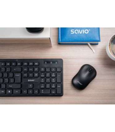 Savio KB-02 keyboard Home/Office USB QWERTY Black