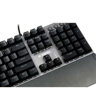 iBox Aurora K-3 keyboard USB QWERTY Silver