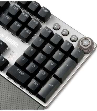 iBox Aurora K-3 keyboard USB QWERTY Silver