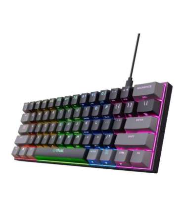 Trust GXT 867 Acira US English - gaming keyboard, black