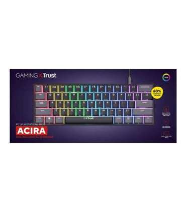 Trust GXT 867 Acira US English - gaming keyboard, black