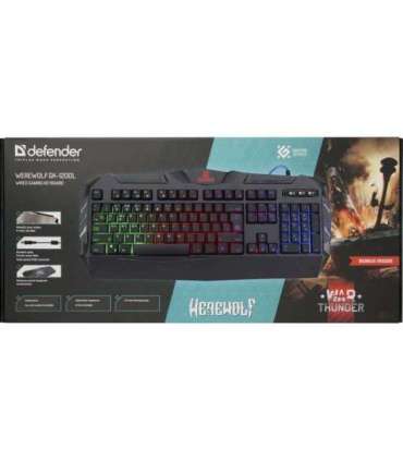Gaming Keyboard membrane wired DEFENDER WEREWOLF GK-120DL