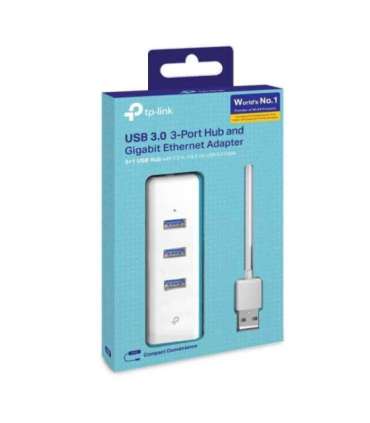 TP-Link UE330 laptop dock/port replicator Wired USB 3.2 Gen 1 (3.1 Gen 1) Type-A White