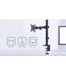 Gembird MA-D1-03 monitor mount / stand 81.3 cm (32") Desk Black