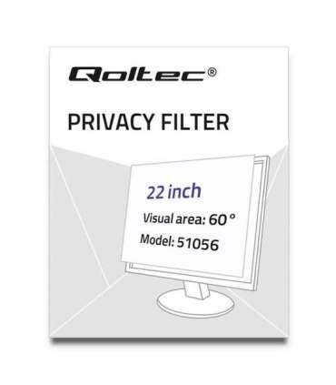 Qoltec 51056 display privacy filters 55.9 cm (22")