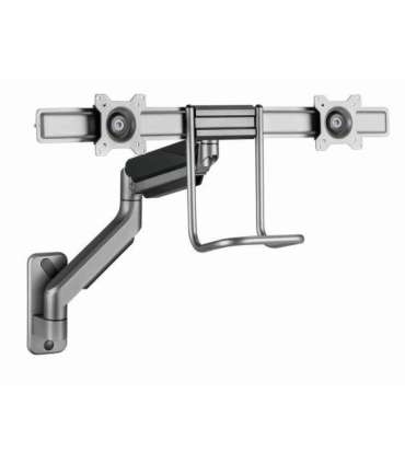 Gembird Laikiklis Adjustable wall 2-display mounting arm 17-32inch iki 8kg