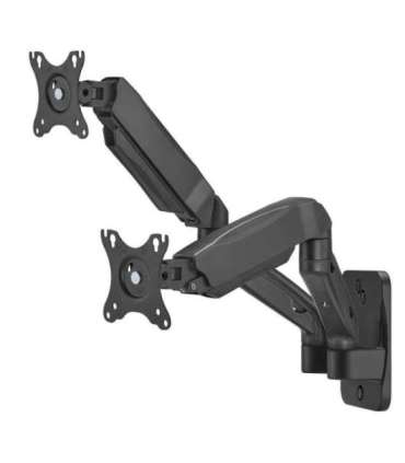 Maclean wall mount for two monitors, 17-32'', 9kg max, mechanical spring, MC-988