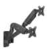 Maclean wall mount for two monitors, 17-32'', 9kg max, mechanical spring, MC-988