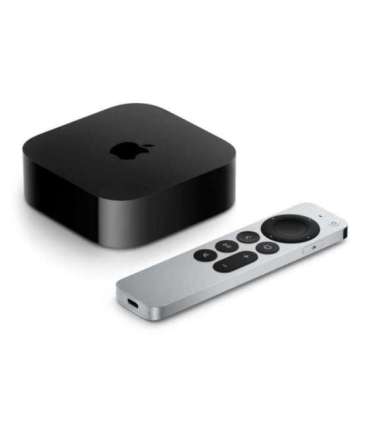 Apple TV 4K Black, Silver 4K Ultra HD 128 GB Wi-Fi Ethernet LAN