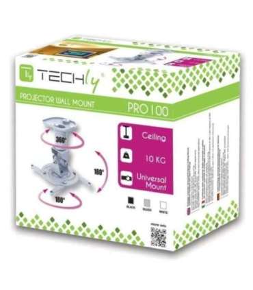 Techly Universal Ceiling Bracket for Projector, White ICA-PM 100WH