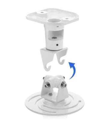 Techly Universal Ceiling Bracket for Projector, White ICA-PM 100WH