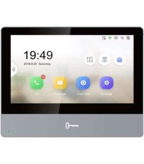 Hikvision DS-KH8350-WTE1 video intercom system 17.8 cm (7") Black