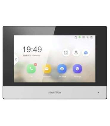 Hikvision DS-KH6320-WTE1 video door entry system 17.8 cm (7") Black, Silver