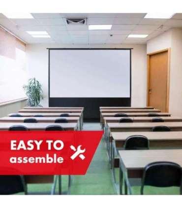 Maclean MC-211 Portable Projection Screen, Compact, Floor, 100", 4:3