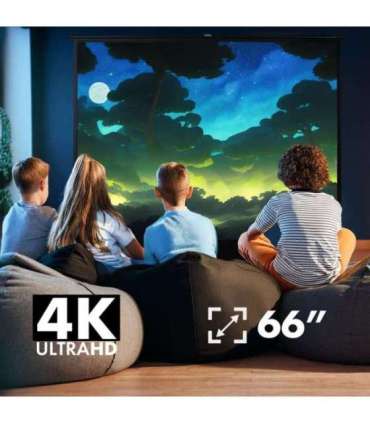 Maclean portable projection screen, compact, floor, 66", 16:9, MC-210