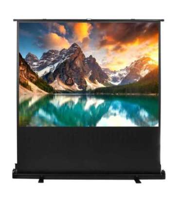 Maclean MC-963 portable projection screen, compact, floor, 86", 4:3