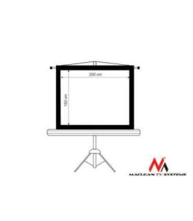 Projection Screen with Tripod Stand 200x150 MC-595 na stojaku 100 "4: 3