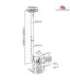 Maclean MC-504A B TV Ceiling Bracket 23-42 "50 - 85 cm 30kg Black