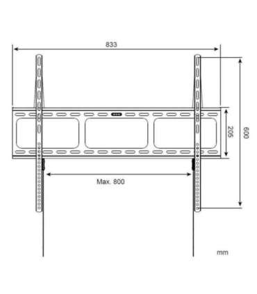 Techly Wall Mount for LED LCD TV 42-80 Ultra Slim Fixed H600mm" ICA-PLB 860