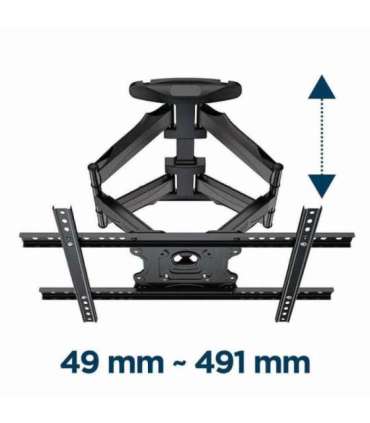 Gembird WM-75ST-01 TV mount/stand 190.5 cm (75") Black
