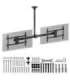 Maclean ceiling mount for two TVs, max load 2x40kg, 34-60", max VESA 600x400, MC-111 B
