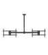 Maclean ceiling mount for two TVs, max load 2x40kg, 34-60", max VESA 600x400, MC-111 B