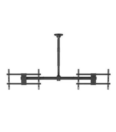 Maclean ceiling mount for two TVs, max load 2x40kg, 34-60", max VESA 600x400, MC-111 B