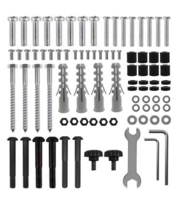 Maclean ceiling mount for two TVs, max load 2x40kg, 34-60", max VESA 600x400, MC-111 B