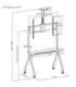 Maclean TV stand / cart, camera shelf, on casters, 55-100", max load 120kg/10kg shelf, max. VESA 900x600, white, MC-114