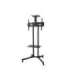 Maclean MC-661 Trolley TV Stand with Mounting Bracket and 2 Shelfs