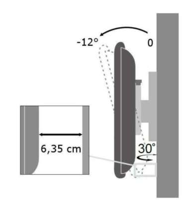 Techly 19-37" Wall Bracket for LED LCD TV Tilt 1 Swivel Black" ICA-LCD 2900B