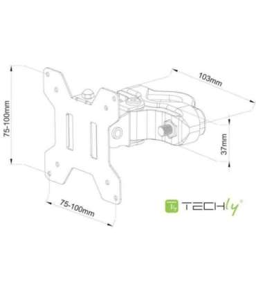 Techly ICALCD100BK Black Desk