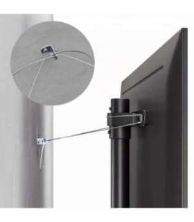 Maclean TV floor stand bracket, 32-70", max. VESA 400x400, max. 40kg, MC-494