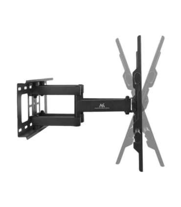 Maclean TV Mount, max VESA 600x400, 32-85", 60kg, horizontal and vertical angle adjustment, profile 65-390mm, black,