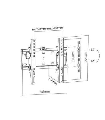 Gembird WM-42T-02 TV mount/stand 106.7 cm (42") Black