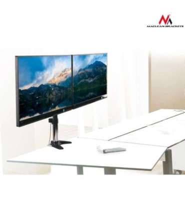 Desk holder for two LCD monitors Maclean MC-714 13-27 "8kg aluminum