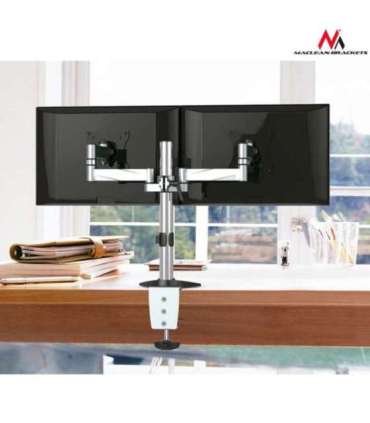 Desk holder for two LCD monitors Maclean MC-714 13-27 "8kg aluminum