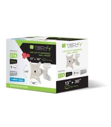 Techly Wall Support for LCD LED 13-30" Full Motion White" ICA-LCD 201WH