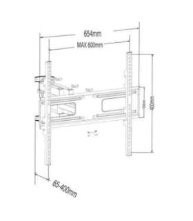 37-80'' 50 kg double arm TV mount
