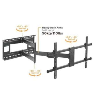 Techly ICA-PLB 490 TV mount 2.03 m (80") Black