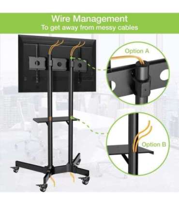 Techly ICA-TR16T signage display mount 177.8 cm (70") Black