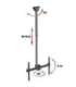 Techly 37-70 Telescopic Ceiling Long Support LED TV LCD" ICA-CPLB 946L
