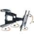 Techly 40-80 Ultra Slim Full Motion LCD TV Wall Mount Bracket Black" ICA-PLB 172L